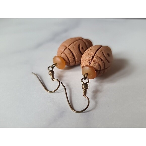 Dangling Beaded Pierced Earrings Vintage - Picture 8 of 10